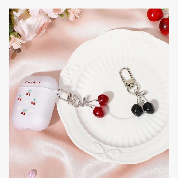 🆕 Cherry Keychain and Bag Charm - Cute Cherry Charm for Handbag, Purse - - Picture 2 of 5